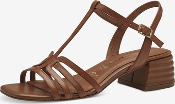 TAMARIS Strap Sandals in Brown: front