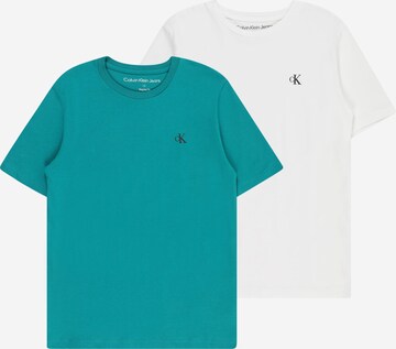 T-Shirt Calvin Klein Jeans en vert : devant