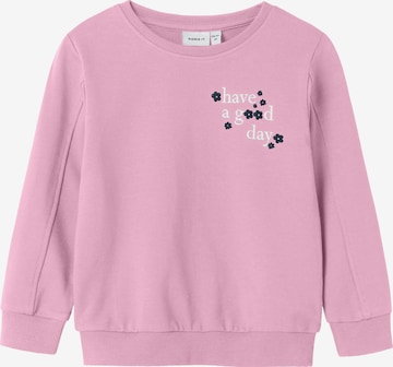 NAME IT Sweatshirt 'NMFLINKA' in Pink: Vorderseite