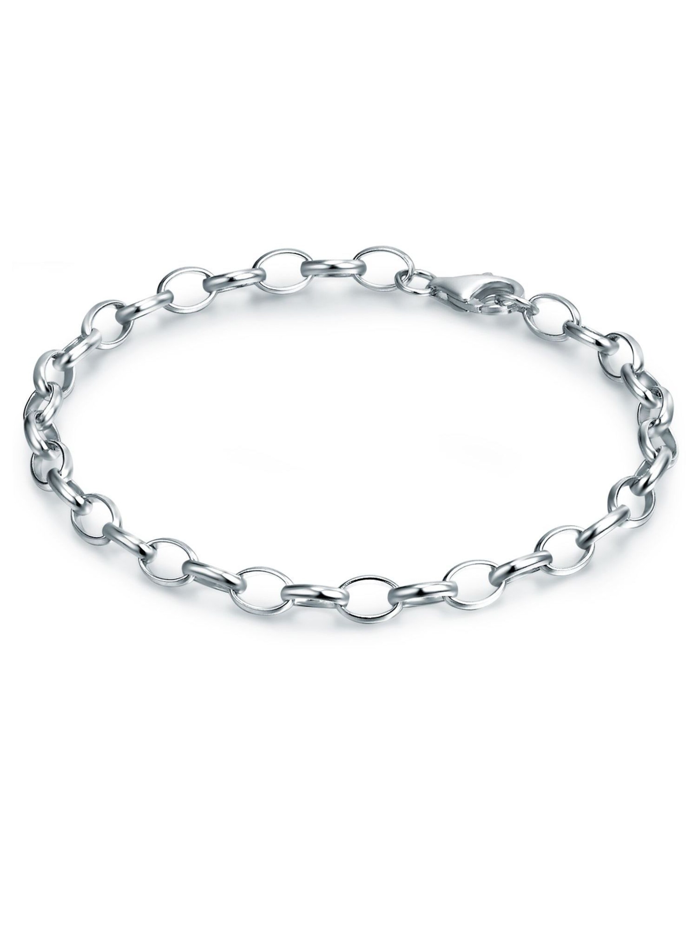 Trilani - Pulsera en plata: frente