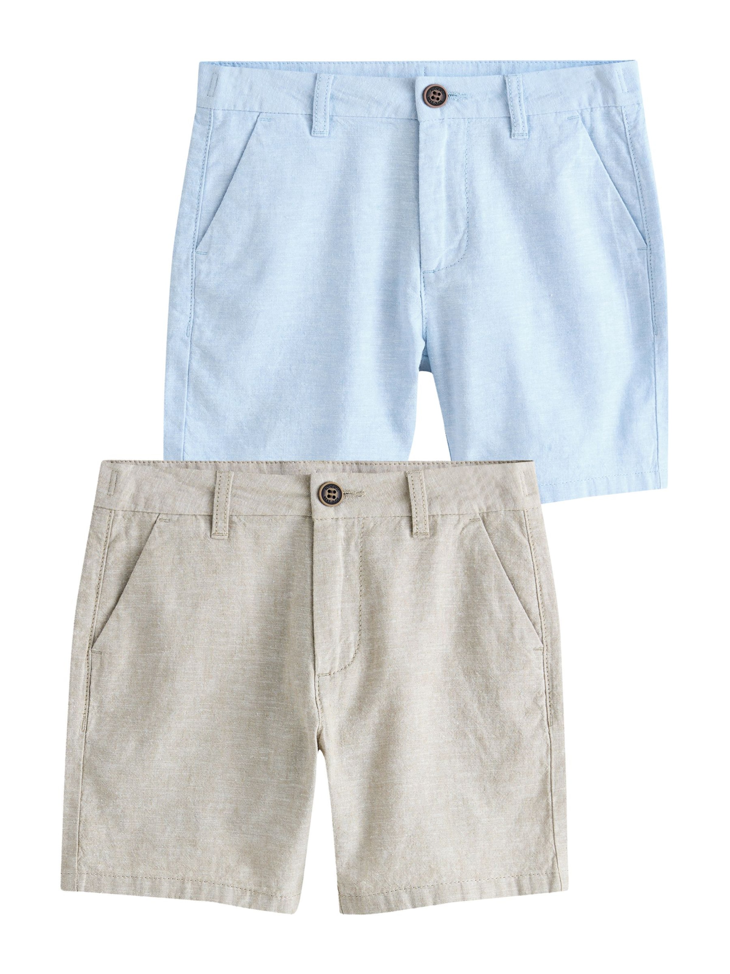 Regular Pantaloni de la Next pe albastru: față