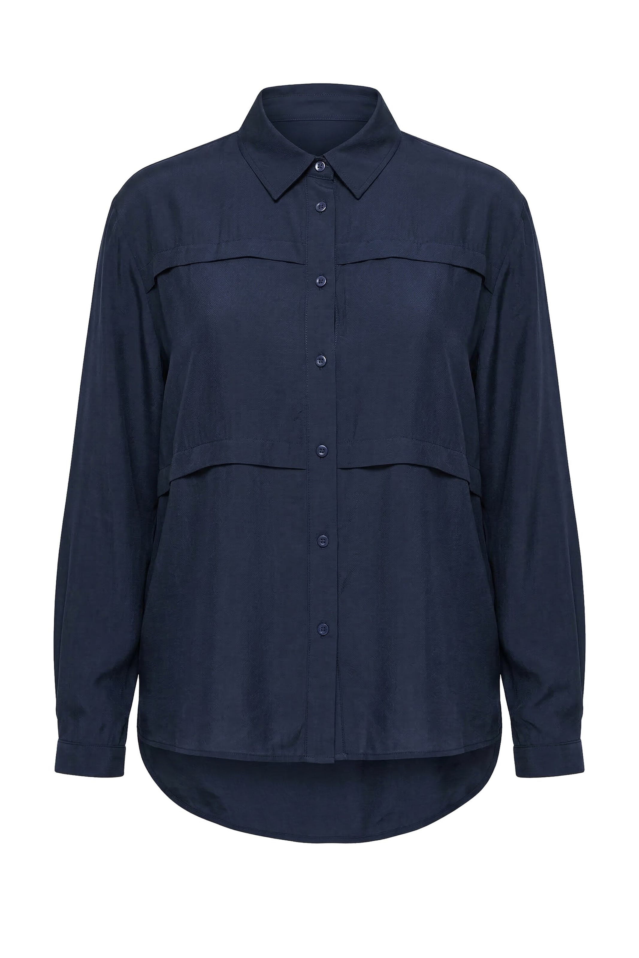 Ulla Popken Bluse in Blau: Vorderseite