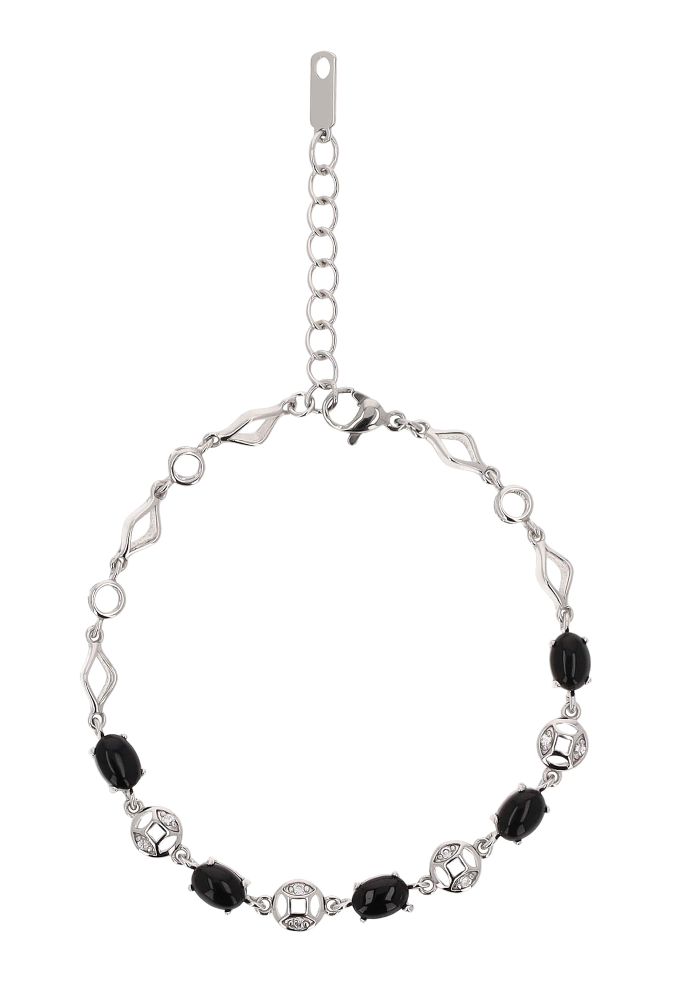 Bracelet Gaya en argent : devant