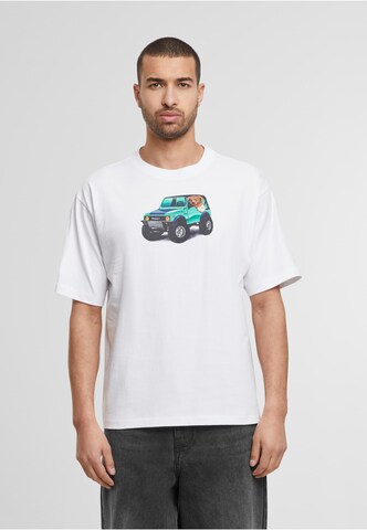 MARKET T-Shirt '4x4 Bear' in Weiß: Vorderseite