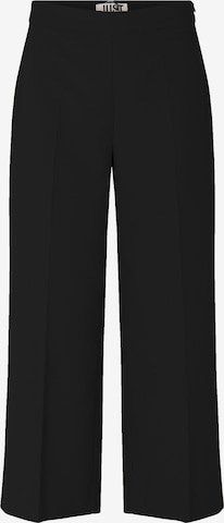 JUST FEMALE Regular Trousers with creases 'Watson' in Black: front