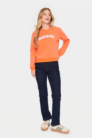 SAINT TROPEZ Sweatshirt 'Dajla' in Oranje