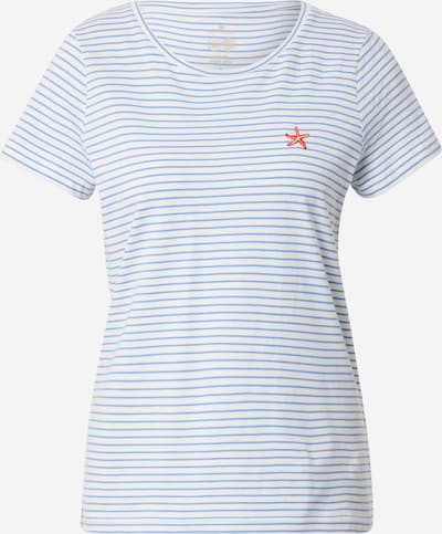 TOM TAILOR T-shirt en bleu clair / orange / blanc, Vue avec produit