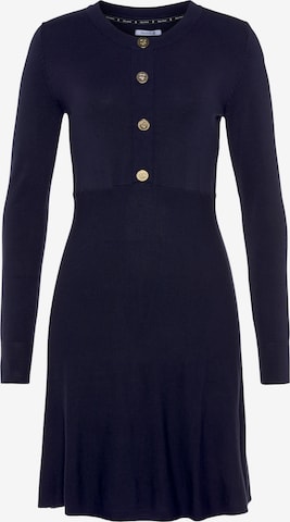 DELMAO Knitted dress in Blue: front