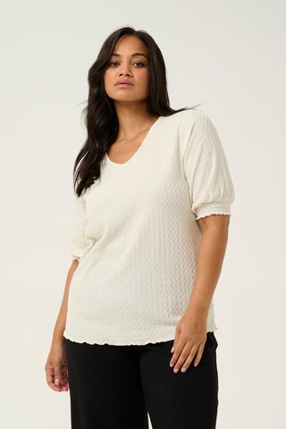 KAFFE CURVE Shirt in Weiß: Vorderseite