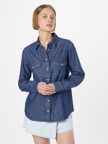 LEVI'S ® Blouse 'Iconic Western' in Blue: front