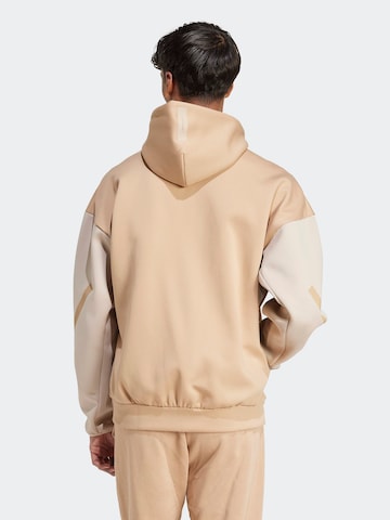 ADIDAS SPORTSWEAR Спортна жилетка с качулка 'Z.N.E.' в бежово