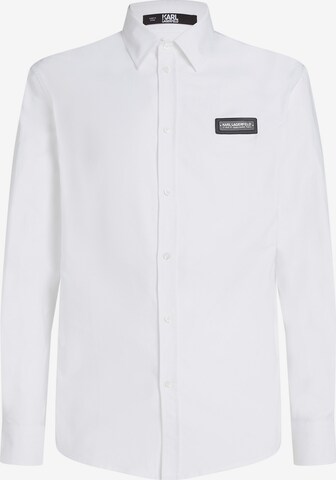 Karl Lagerfeld - Regular Fit Camisa clássica em branco: frente