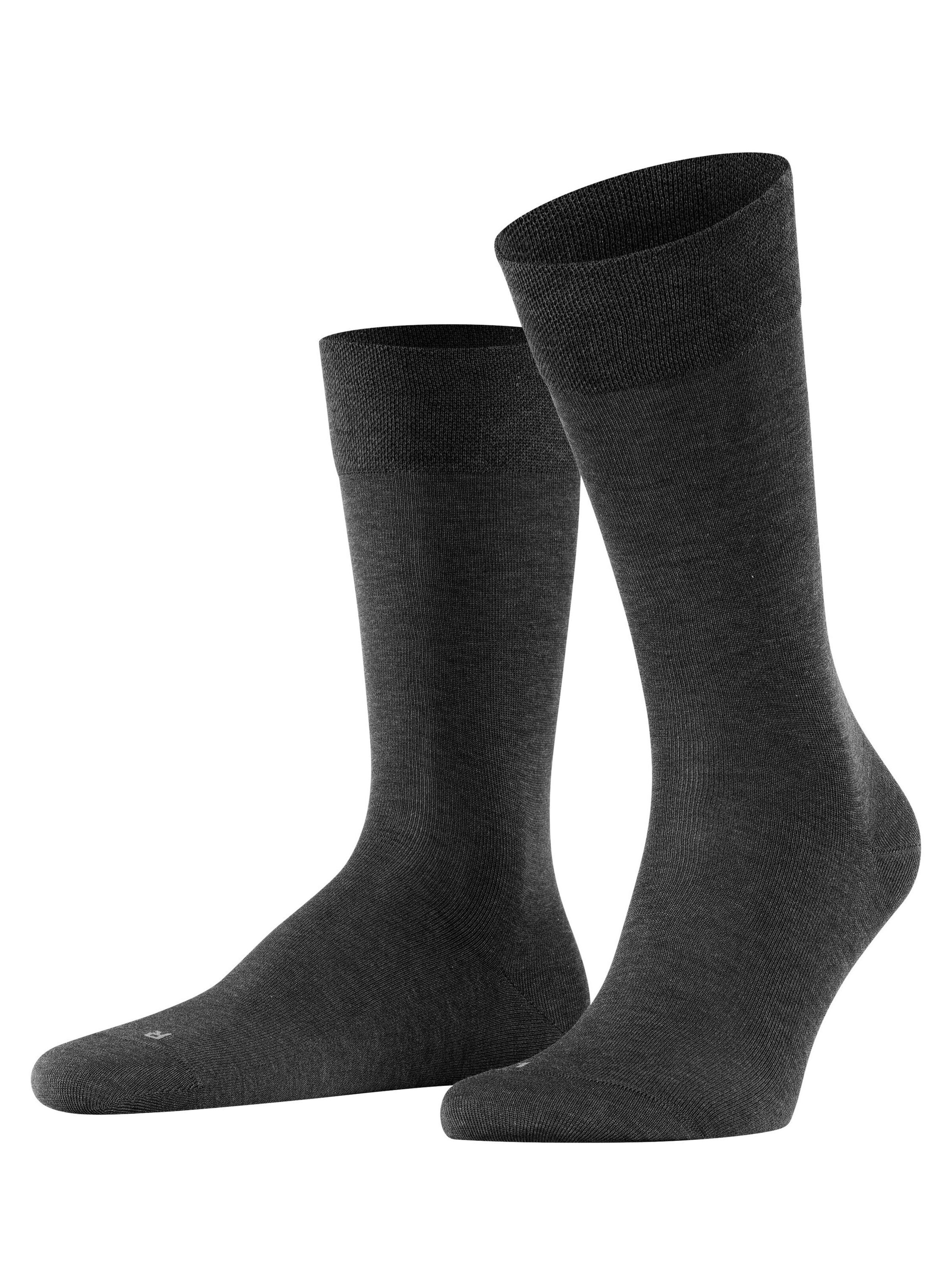 FALKE Socken 'Sensitive Malaga'‌‌‌‌‌‌‌‌‌‌ in Grau: Vorderseite