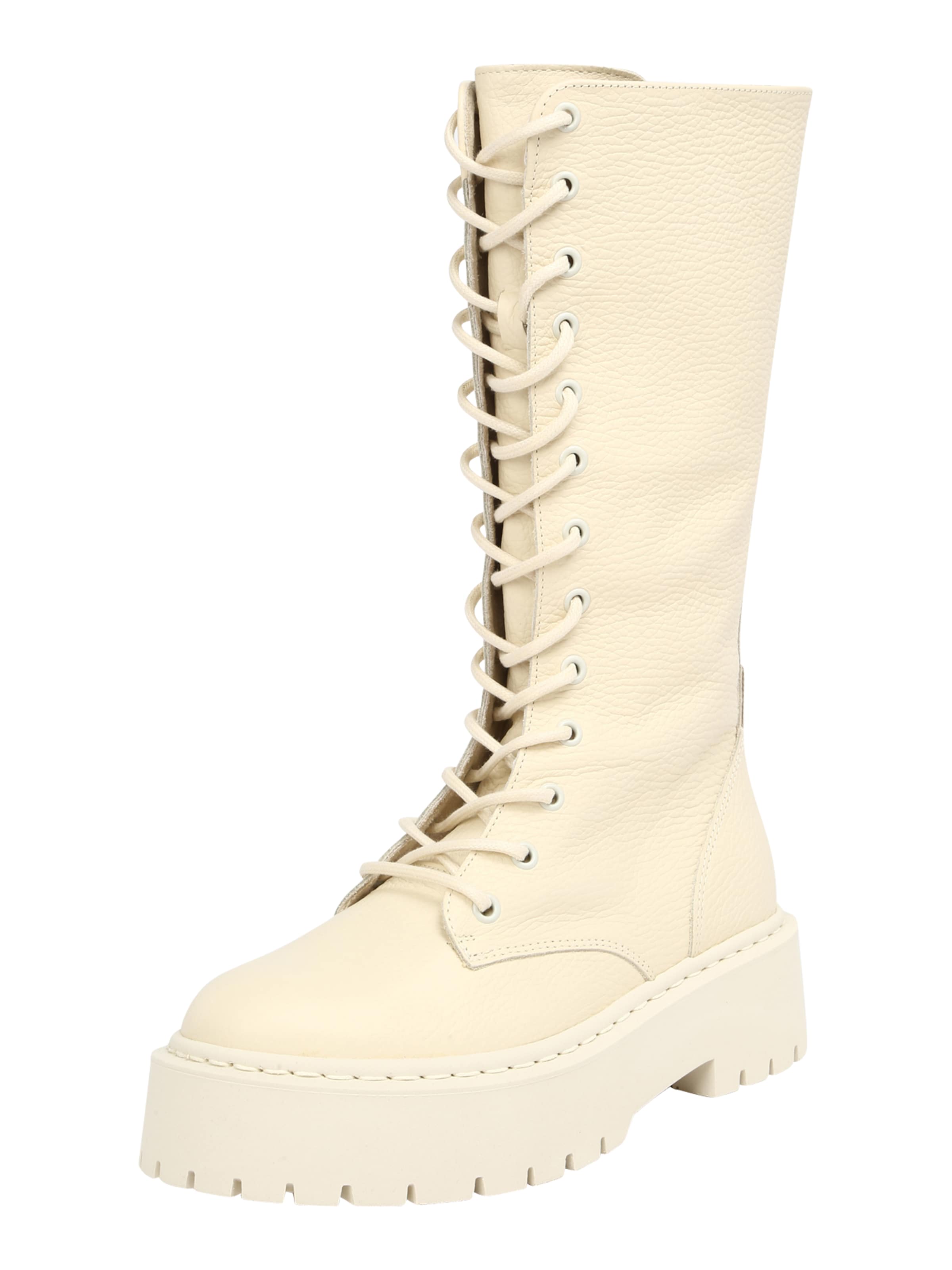 Stivale stringato 'Vroom' di STEVE MADDEN in bianco: frontale