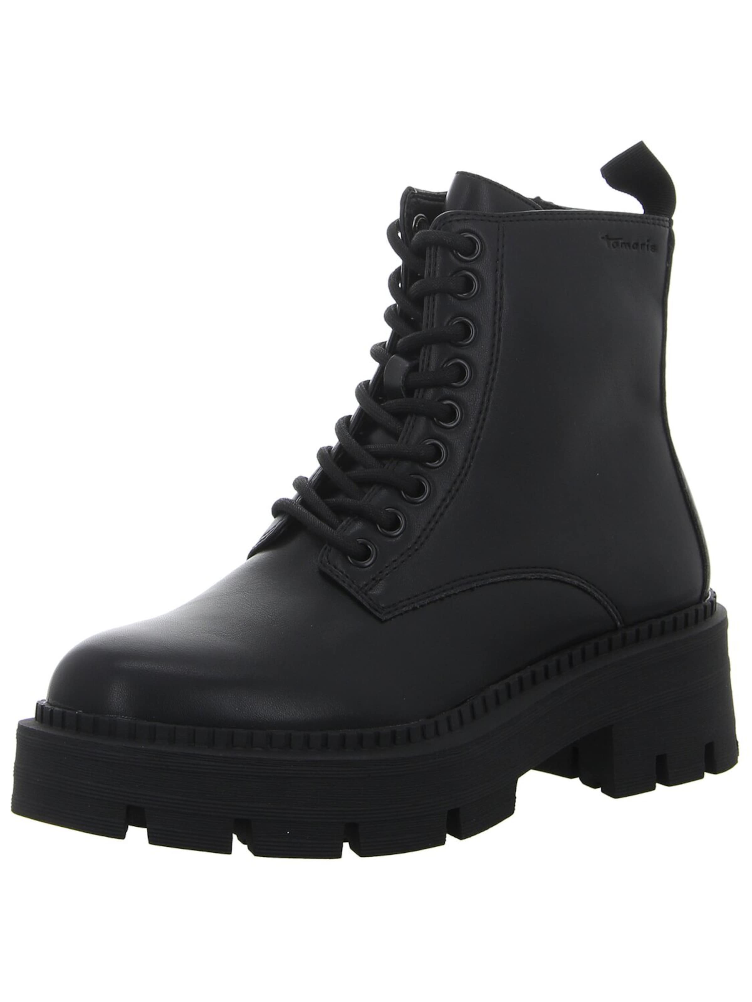 Tamaris Schnürstiefel‌‌‌‌‌‌ in Schwarz: Vorderseite