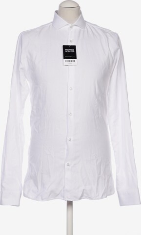 HUGO Red Button Up Shirt in S in White: front