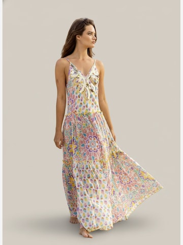 Robe 'Robe Longue Innika' Miss June en mélange de couleurs