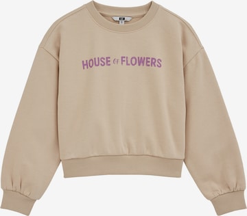 WE Fashion Collegepaita värissä beige: etupuoli