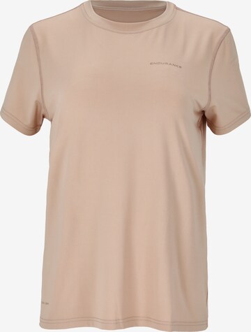 ENDURANCE Functioneel shirt 'Yonan' in Beige: voorkant