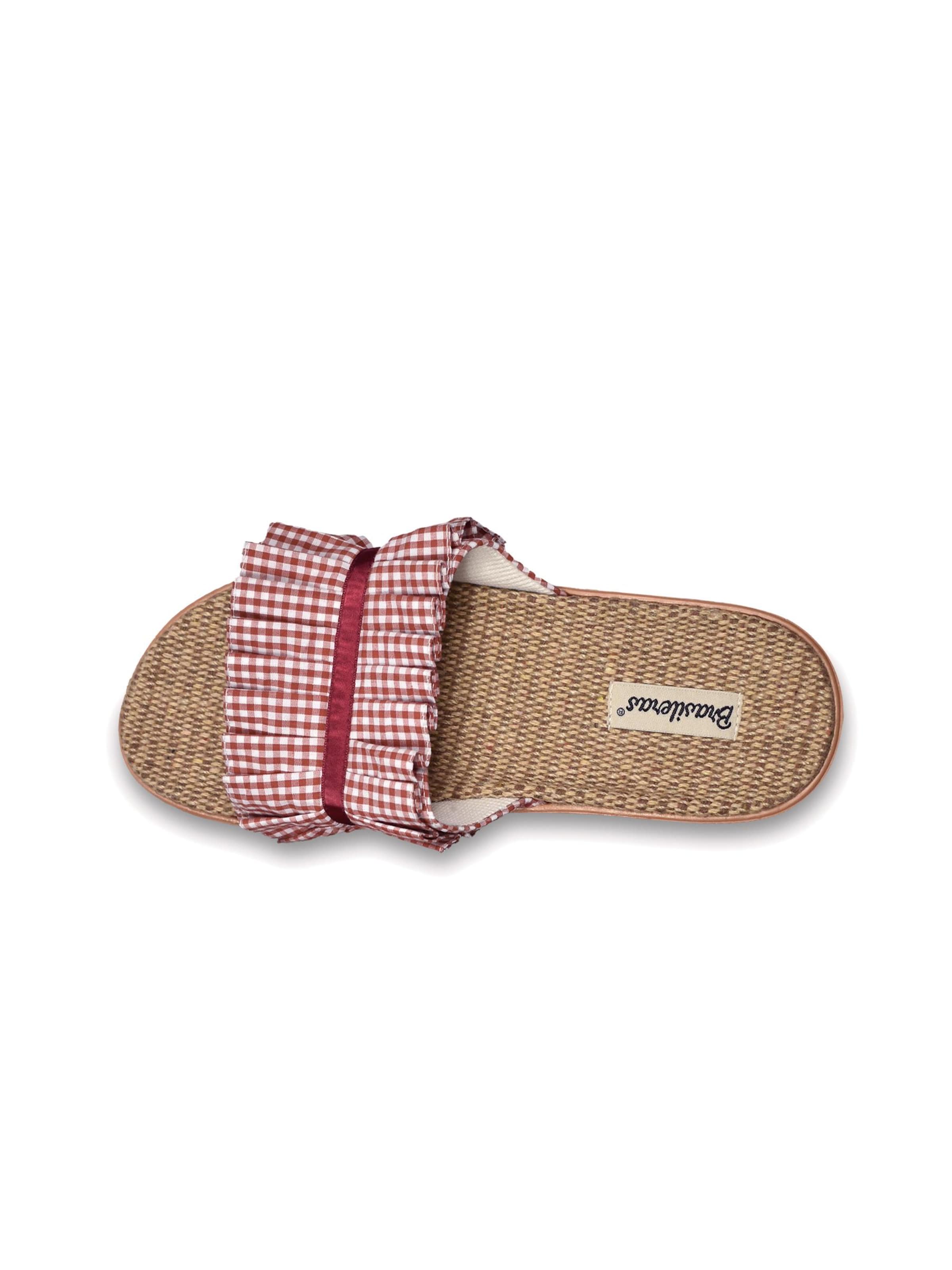 Sandalo 'Vichy' di Brasileras in rosso