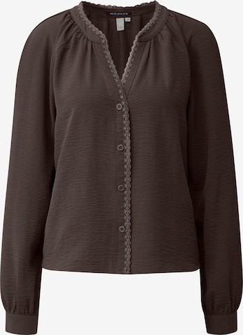 QS Bluse in Braun: Vorderseite