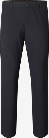 Coupe slim Pantalon chino 'Robert' SELECTED HOMME en bleu : devant