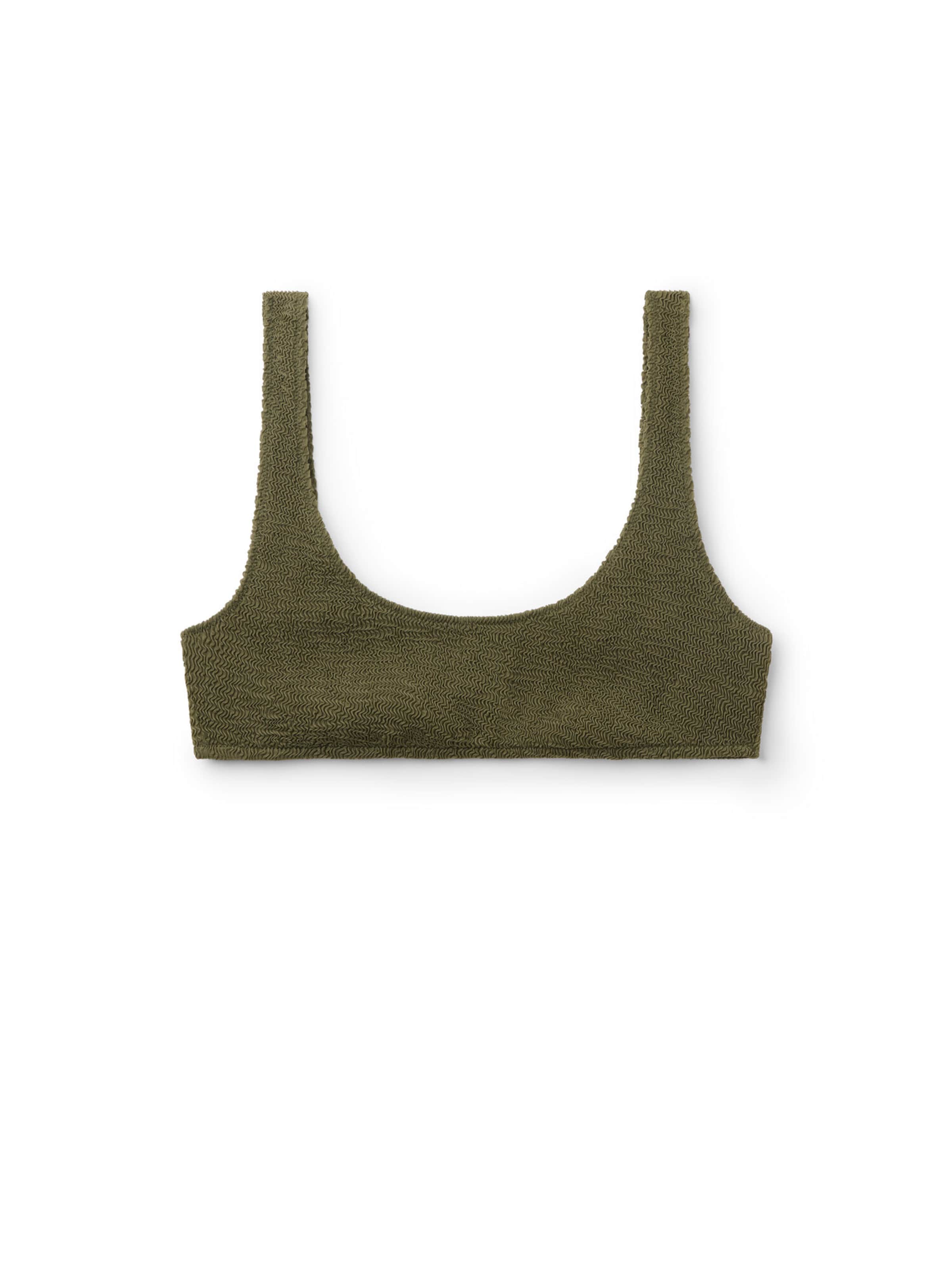 CALZEDONIA Bikini Top 'CRINKLE WAVES' in Green, Item view