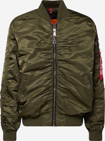 ALPHA INDUSTRIES Tussenjas in Groen: voorkant