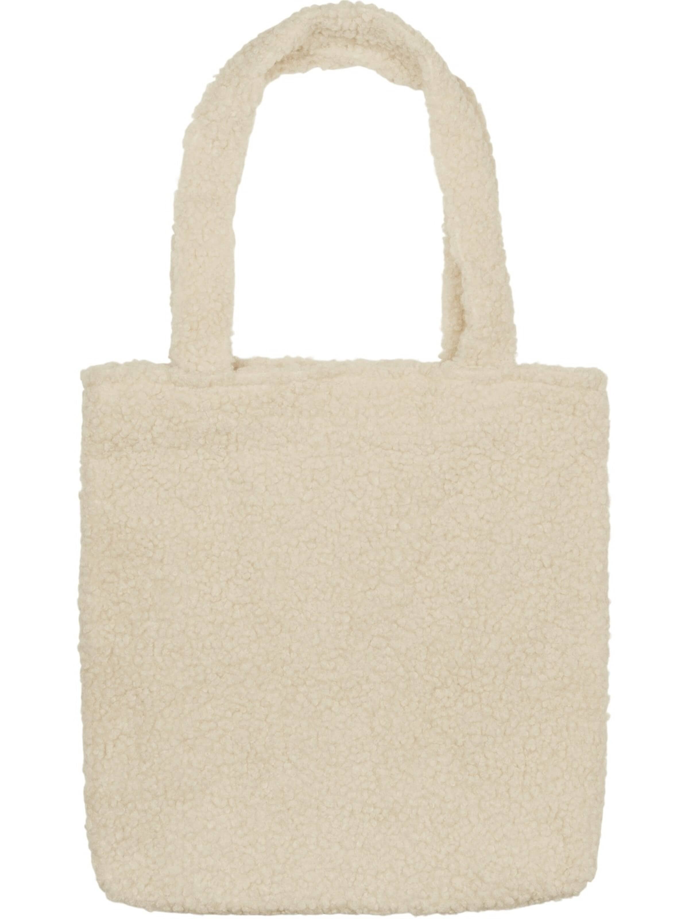 styleBREAKER Schultertasche 'Teddyfell Beuteltasche'‌ in One Size in beige, Produktansicht