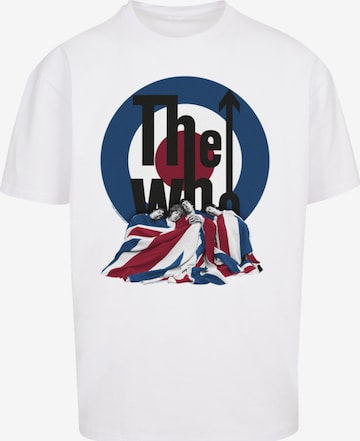 F4NT4STIC Shirt 'The Who Flag Blanket' in Wit: voorkant
