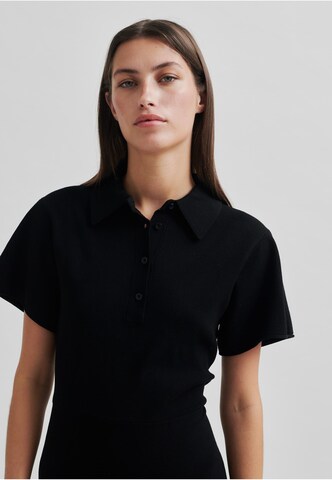 SECOND FEMALE Knit dress 'Stinna' in Black
