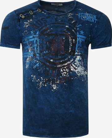 Rusty Neal T-Shirt in Blau: predná strana