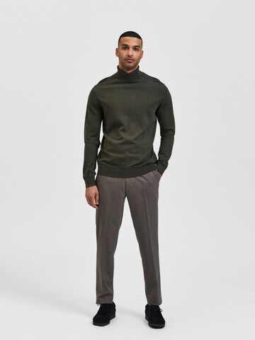 SELECTED HOMME Regular Fit Pullover 'Berg' in Grün