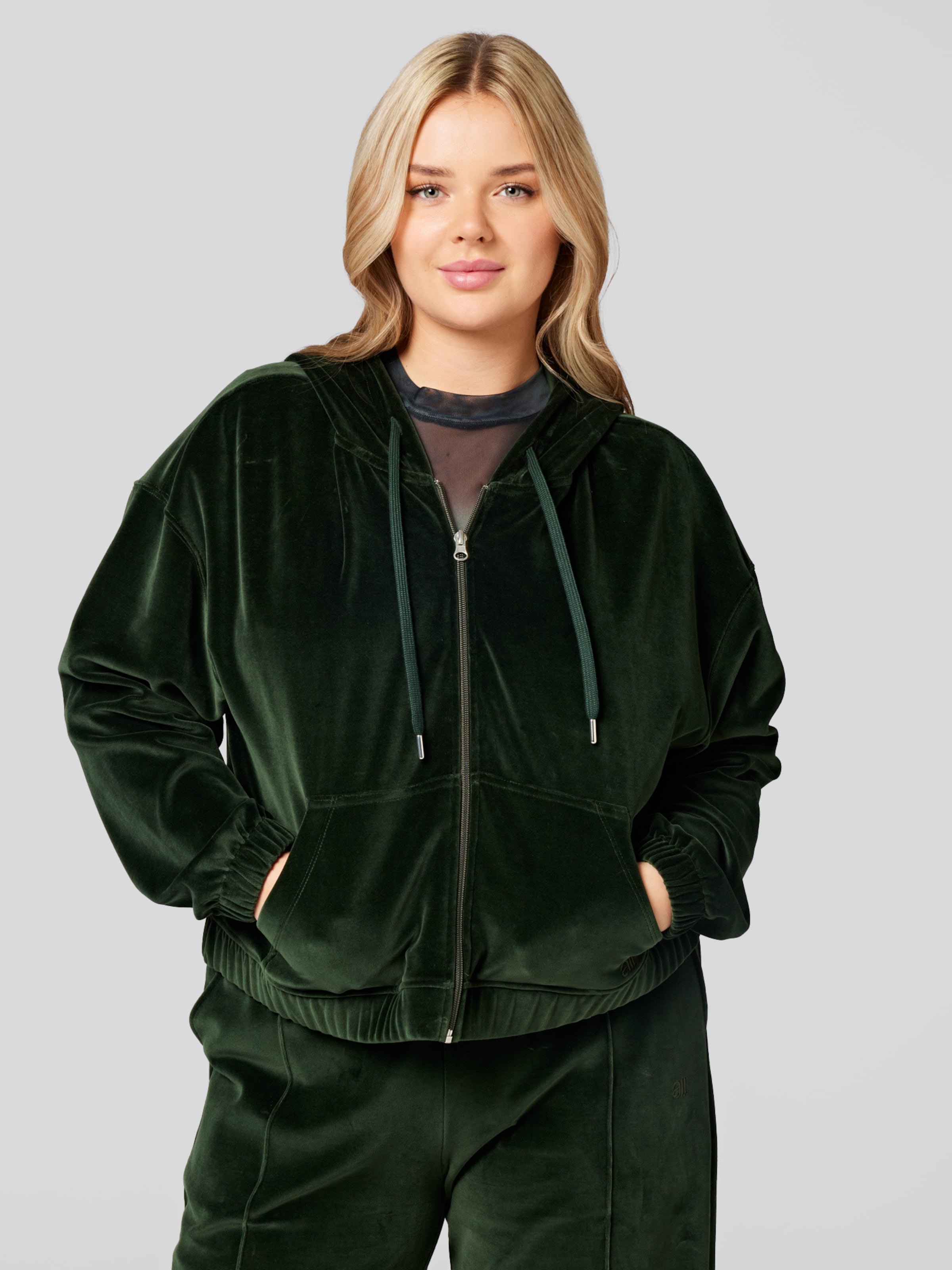 Green velvet cheap hoodie