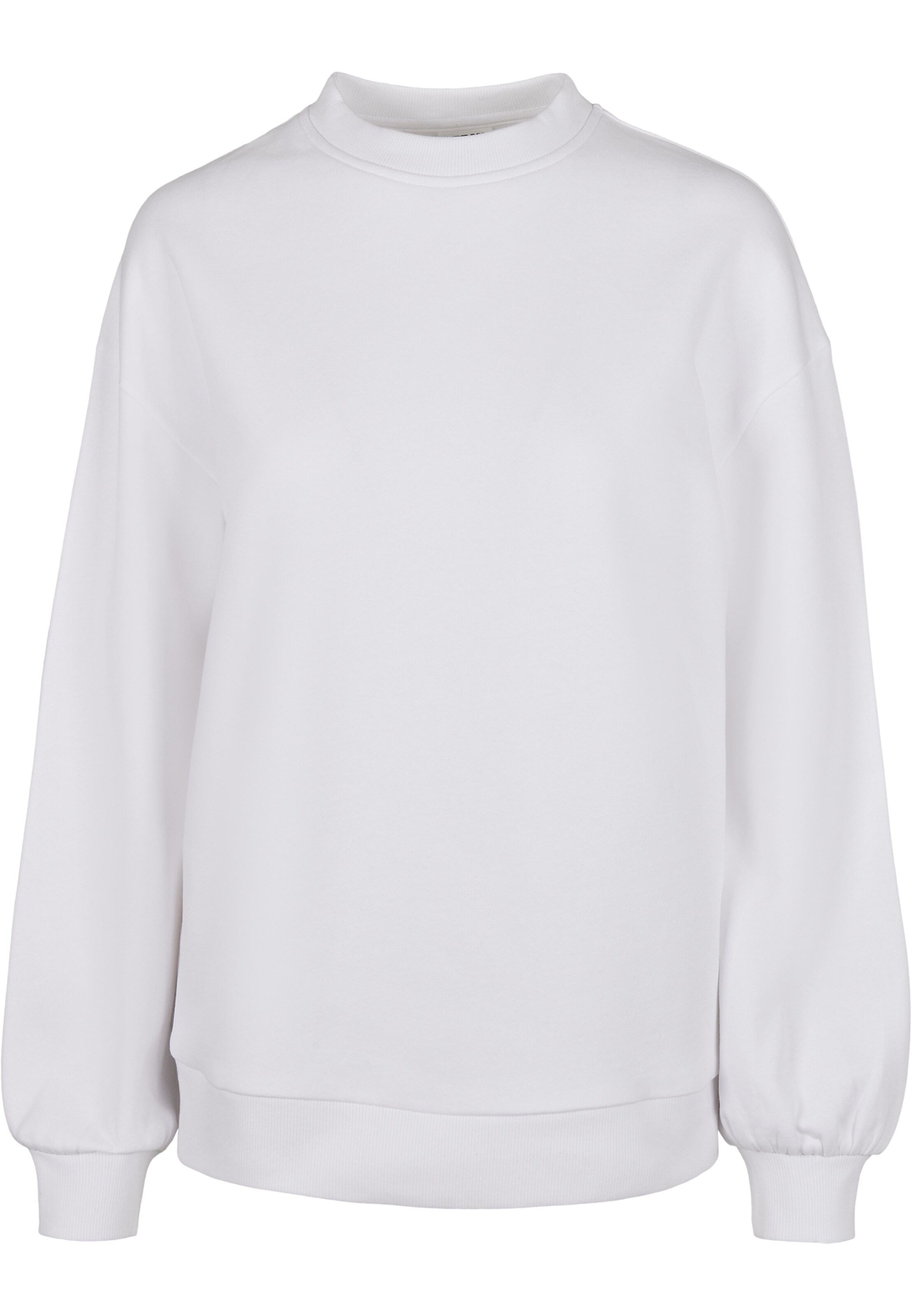 Urban Classics Sweatshirt in White: front