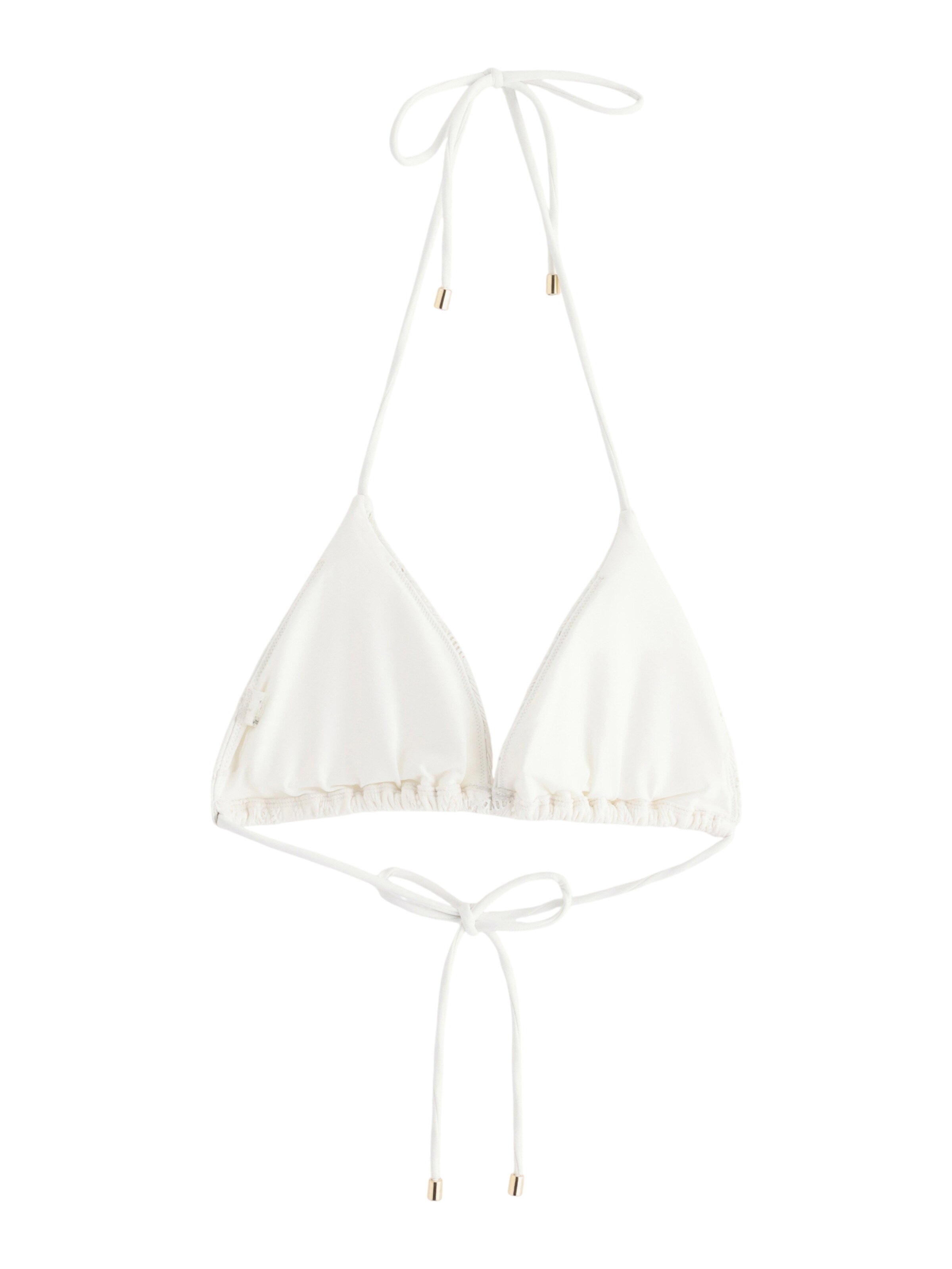 Lindex Triangel Bikinitop 'Elle' in Weiß