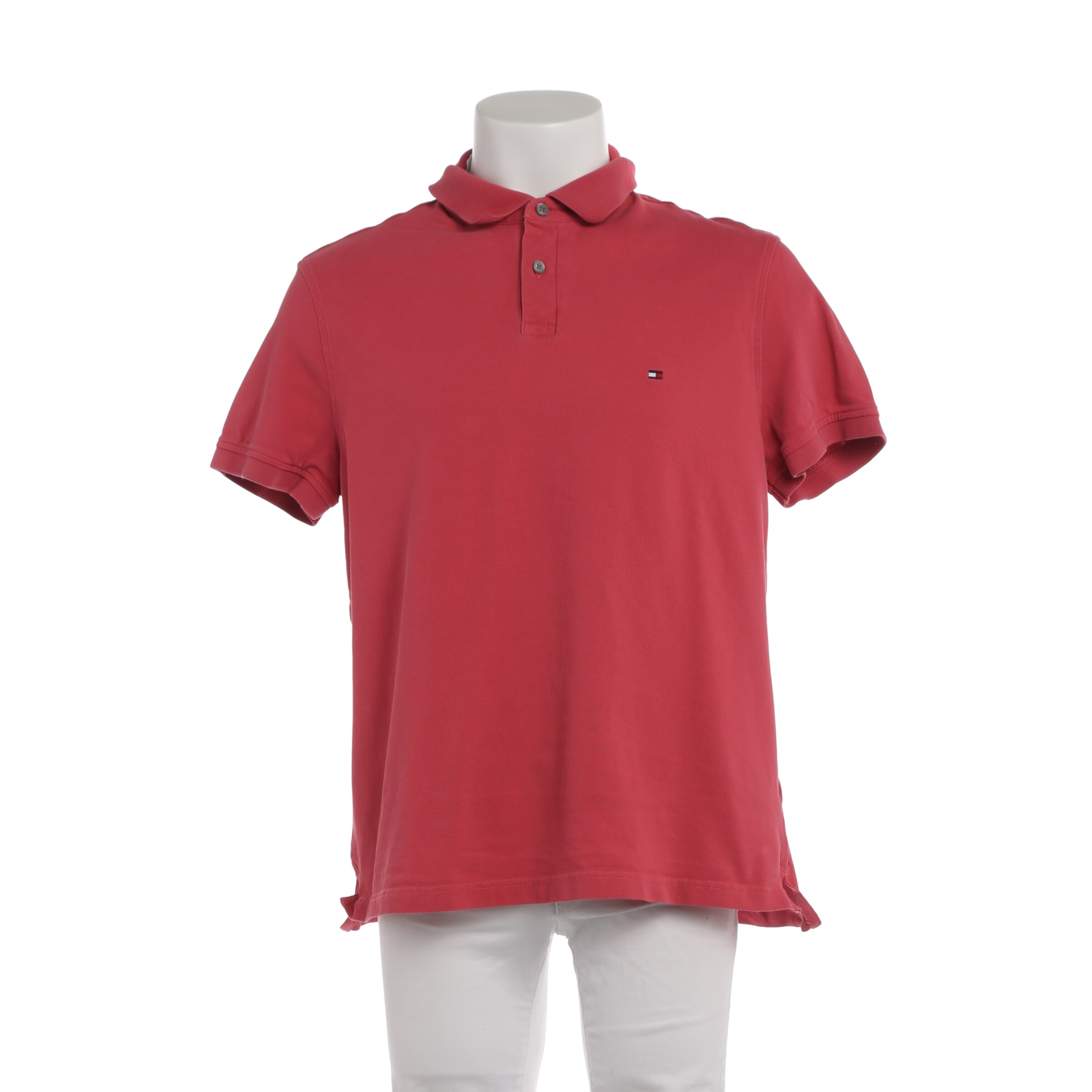 TOMMY HILFIGER Poloshirt in XL in rot, Produktansicht