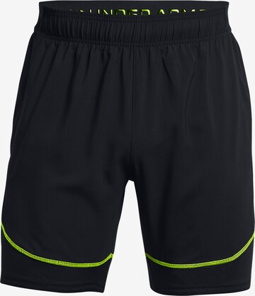 UNDER ARMOUR Regular Workout Pants 'Challenger Pro' in Black: front