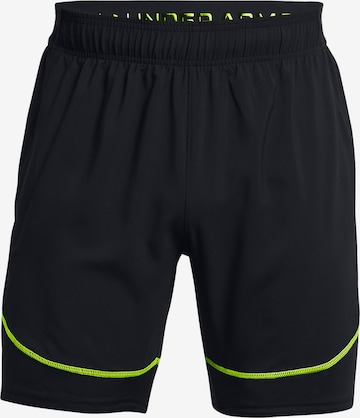 UNDER ARMOUR Regular Sportbroek 'Challenger Pro' in Zwart: voorkant