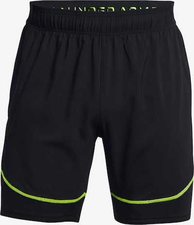 UNDER ARMOUR Pantalon de sport 'Challenger Pro' en vert clair / noir, Vue avec produit