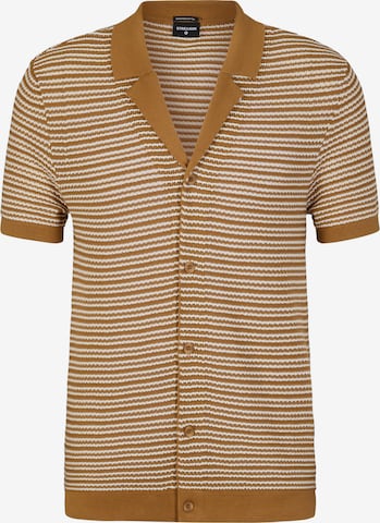 STRELLSON Button Up Shirt 'Adrian' in Brown: front