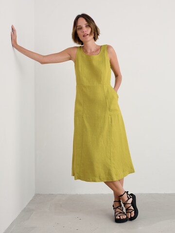 Seasalt Cornwall Jurk 'Grass Wave' in Groen