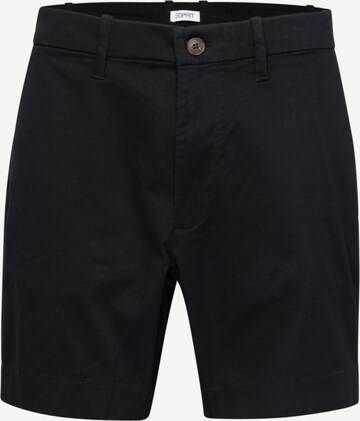 Coupe slim Pantalon chino ESPRIT en noir : devant