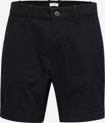 Pantalon chino ESPRIT en noir : devant