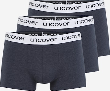 uncover by SCHIESSER Boxer shorts '3-Pack Uncover' in Blue: front