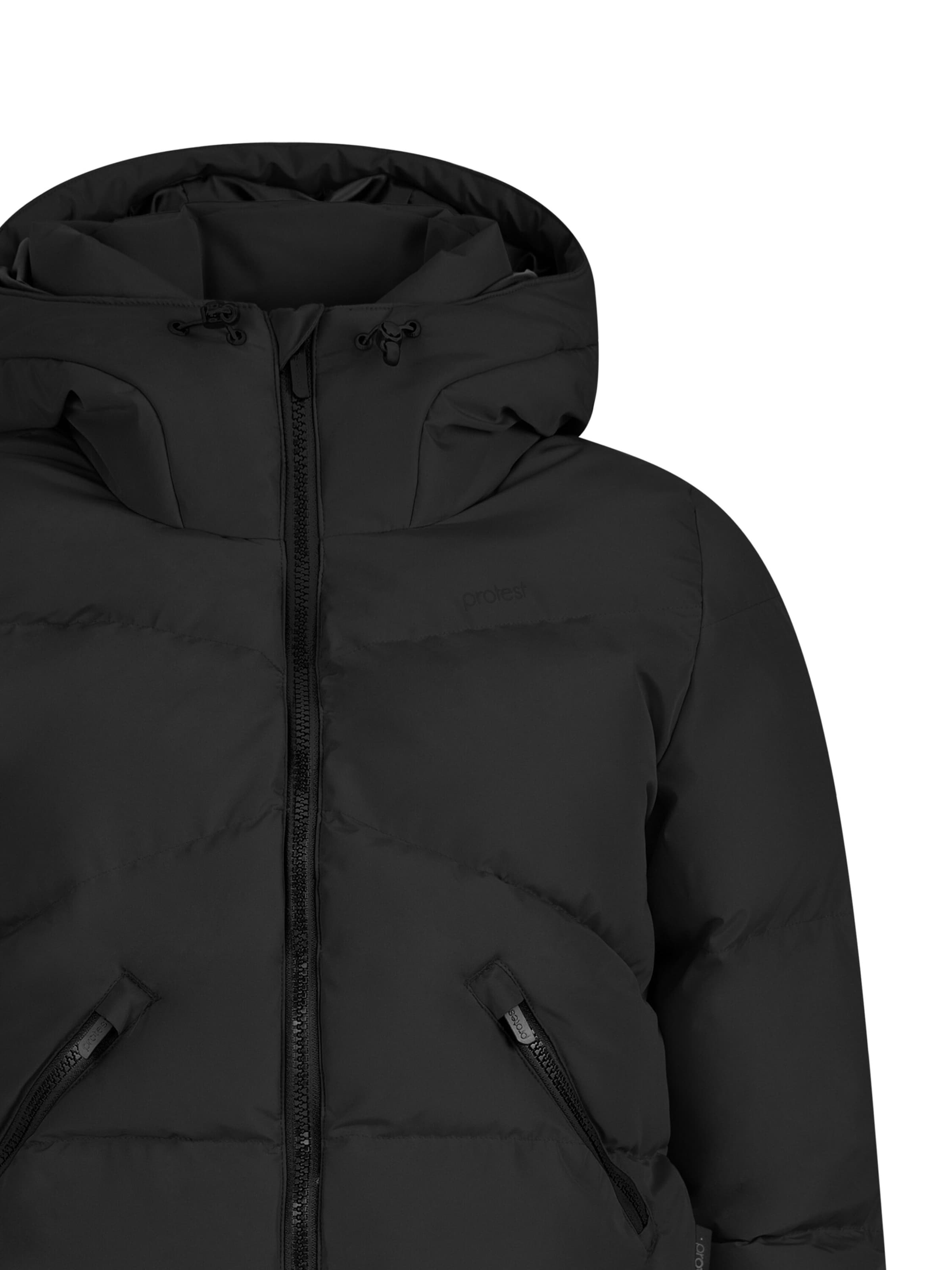 PROTEST Athletic Jacket 'PRTPreppy' in Black