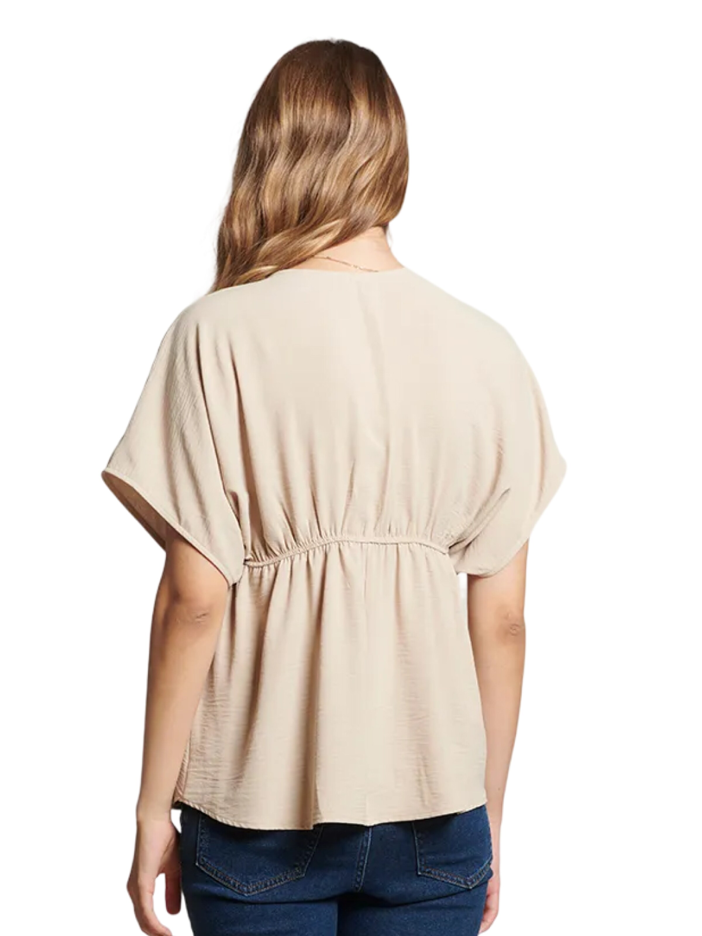 LYN MAMA Blouse in Beige