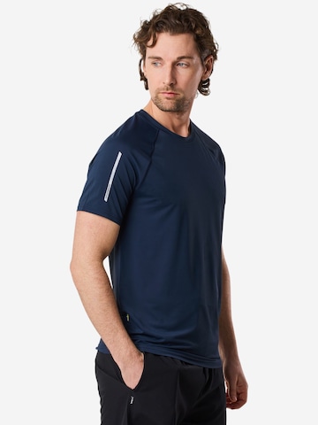 SWEDEMOUNT Functioneel shirt 'Core' in Blauw: voorkant