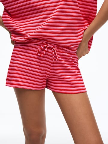 Bershka Szabványos Nadrág 'CINTURILLA' - rózsaszín