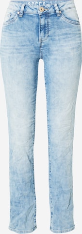 Soccx تقليدي جينز 'RO:MY' بلون أزرق: الأمام